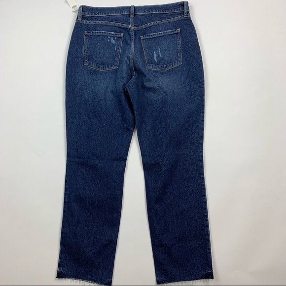 Old Navy High Rise Slouchy Straight Distressed Jeans Sz 10 - Picture 10 of 10